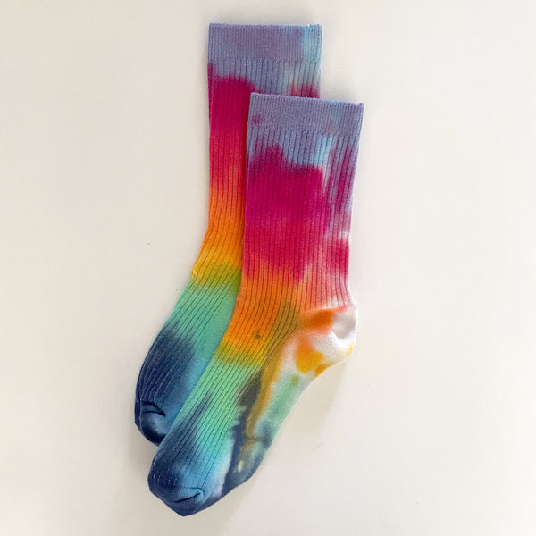 Rainbow Hand-Dyed Dressy Socks