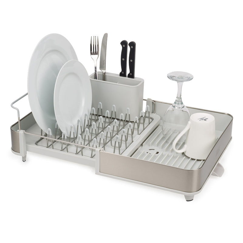 Extend™ Steel Expandable Dish Rack - Grey