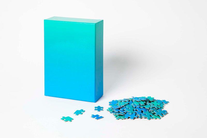 Gradient Puzzle - Blue Green