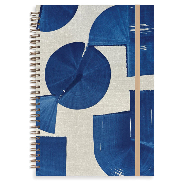 Indigo Composition B5 Notebook: Blank