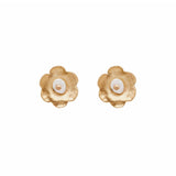 Daisy Bronze Pearl Earrings