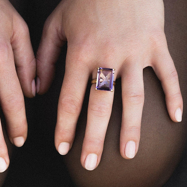 Lucent Ring - Pink Amethyst