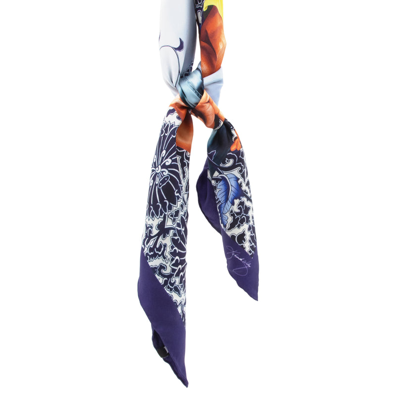 Two Heroic Sisters of the Grassland Silk Scarf