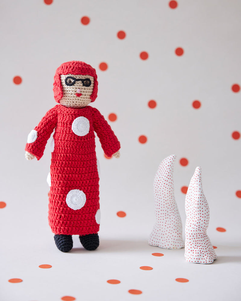 Yayoi Kusama Crochet Doll