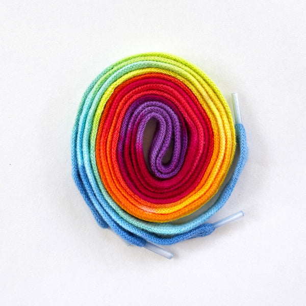 Rainbow Hand-Dyed Shoelaces