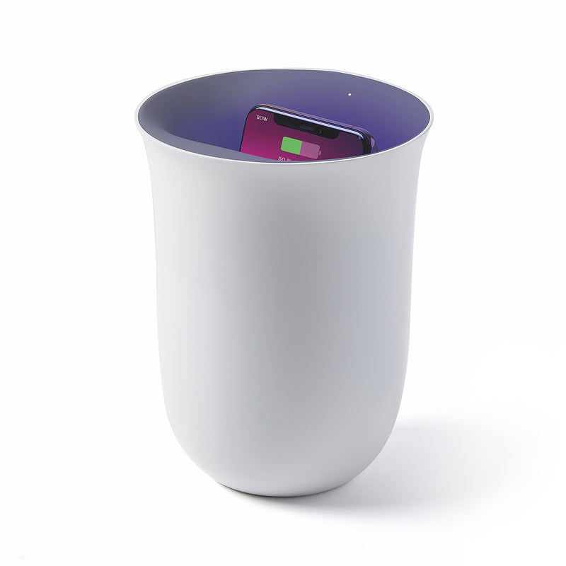 Oblio Wireless Charging Station with Built-in UV Sanitizer