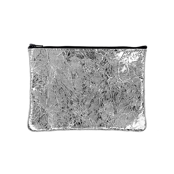 Silver Foil Zip Pouch