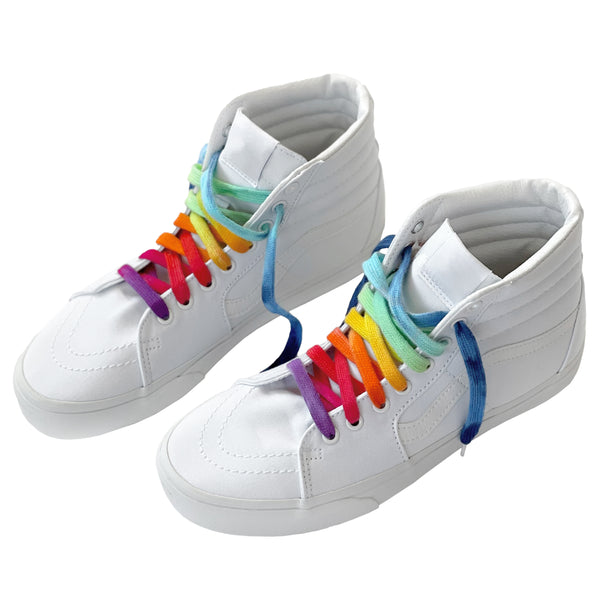 Rainbow Hand-Dyed Shoelaces