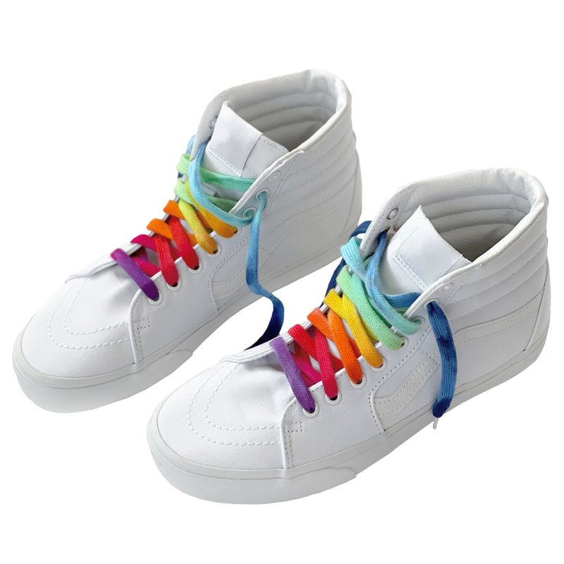 Rainbow Hand-Dyed Shoelaces