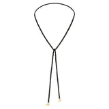 N° 826 Necklace - Black / Silver / Black