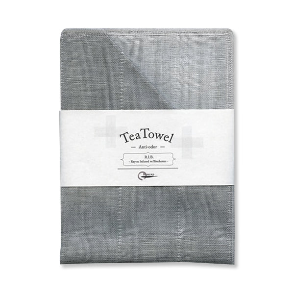R.I.B. Charcoal Infused Tea Towel - White