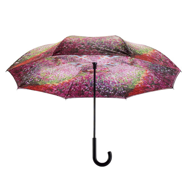 Monet “The Artist’s Garden at Giverny” Stick Umbrella