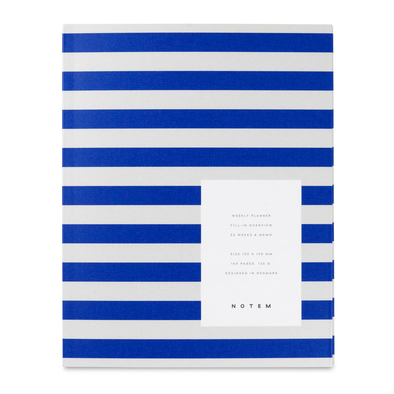 Uma Weekly Planner, Medium - Bright Blue