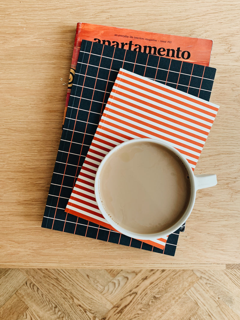 Vito Medium Notebook - Dark Blue Grid