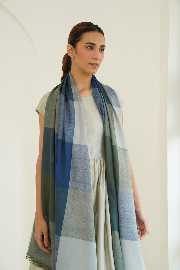 Poetry Cashmere Shawl - Monsoon