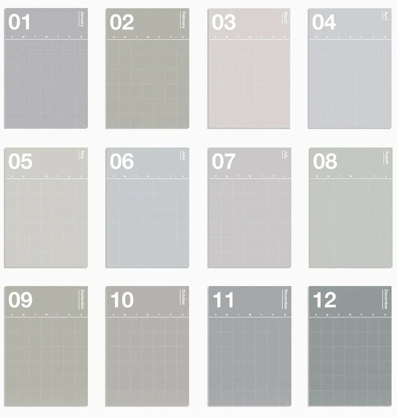 Spectrum Wall Planner - Grey