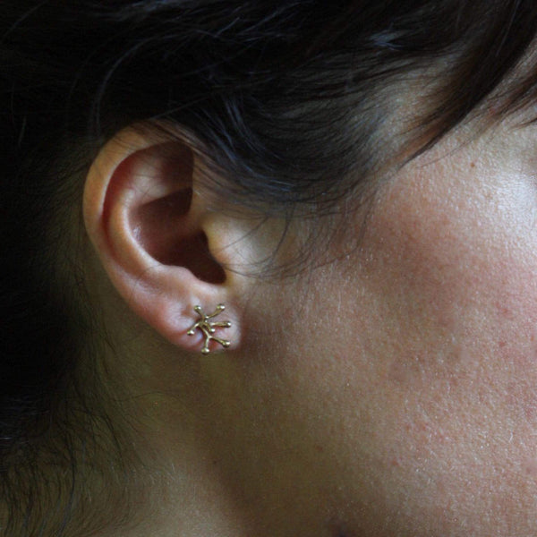 Stamen Bronze Earrings