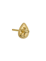 Flower Single Teardrop Stud Earring