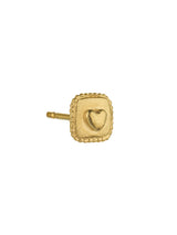 Heart Single Square Stud Earring