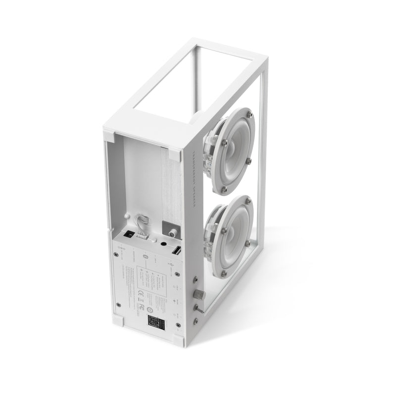 Small Transparent Speaker - White