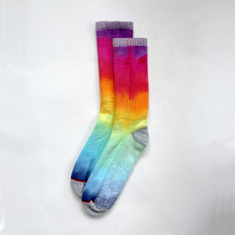 Rainbow Hand-Dyed XL Socks