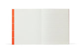 Uma Large Notebook - Orange Check (Ruled Sheets)