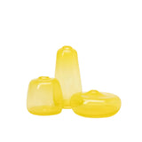 Hand Blown Glass Vases | Electric Yellow