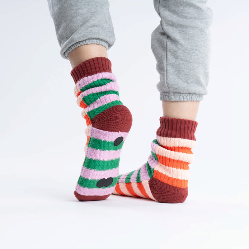 Super Stripe Knit House Socks