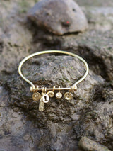Boatyard Bangle with Mudlark Charms