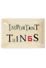 Decoupage Glass Tray | Important Things, Newspaper Letters