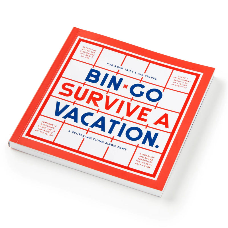 Bin-go Survive A Vacation: Game Cards for Road Trips & Air Travel