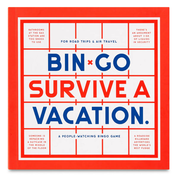 Bin-go Survive A Vacation: Game Cards for Road Trips & Air Travel