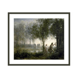 Framed Print | Jean-Baptiste-Camille Corot "Orpheus Leading Eurydice from the Underworld"