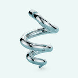 Corkscrew Earring | Silver