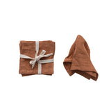 Stonewashed Linen Cocktail Napkins, Set of 4