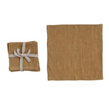 Stonewashed Linen Cocktail Napkins, Set of 4