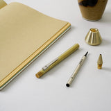Lazlo | Brass Ballpoint Pen & Drop Stand