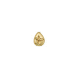 Flower Single Teardrop Stud Earring