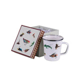 Fly Fishing Enamelware Mug