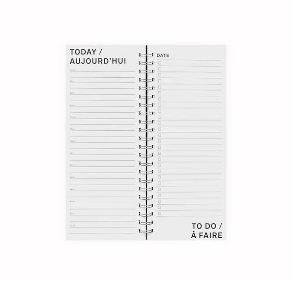 Agenda Notepad - Jet Black