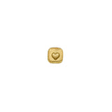 Heart Single Square Stud Earring