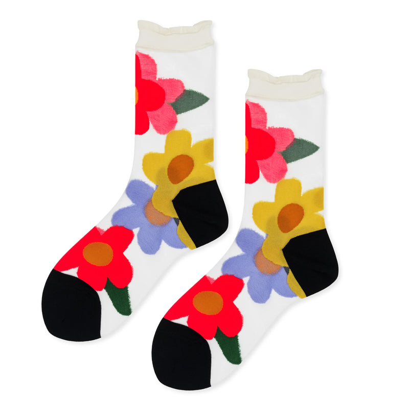 Ethel Sheer Crew Socks