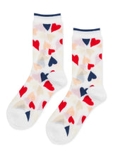 Terrazzo Hearts Sheer Crew - Two Colors