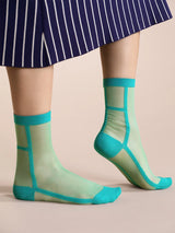 Bojagi Sheer Crew | Sea Green