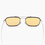Titan in Silver & Matte Black Titanium with Yellow Lenses