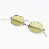 Rio in Matte Silver Titanium with Light Green Lenses