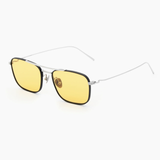 Titan in Silver & Matte Black Titanium with Yellow Lenses