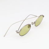 Rio in Matte Silver Titanium with Light Green Lenses