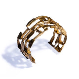 Alata Structure Cuff Brass