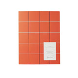 Uma Large Notebook - Orange Check (Ruled Sheets)
